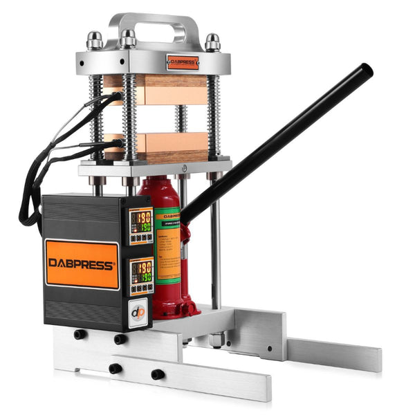 Upgraded DABPRESS 4 Ton Starter Rosin Press for Home Use - 3x5 Heated Plates with Dual Detection of Heating